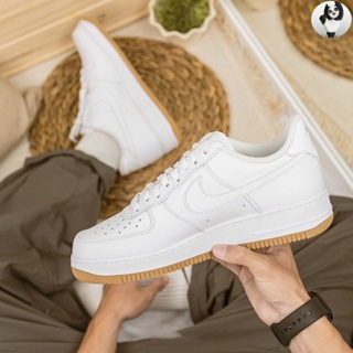 Nike Air Force 1'07 All White Caramel Sole Shoes DJ2739-100 Homens Mulheres  SS