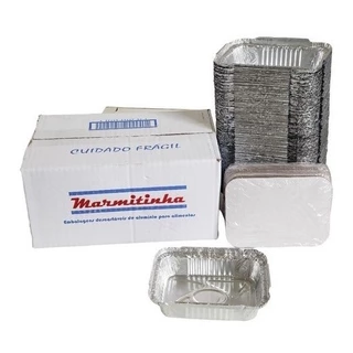 1cx 100un Marmitinha Lembrancinha 220ml M90 Alumínio C/tampa