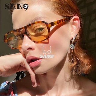 【 Support Wholesale 】 COD (San9) 2023 Óculos De Sol Retrô Fashion Com Pequenas Vigas Duplas Para Os Amantes Do Estilo Europeu-Americano