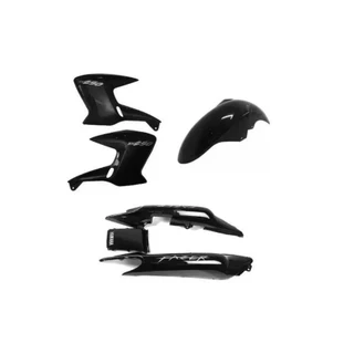 Kit De Carenagem Preto 2008 Fazer 250 + Adesivos