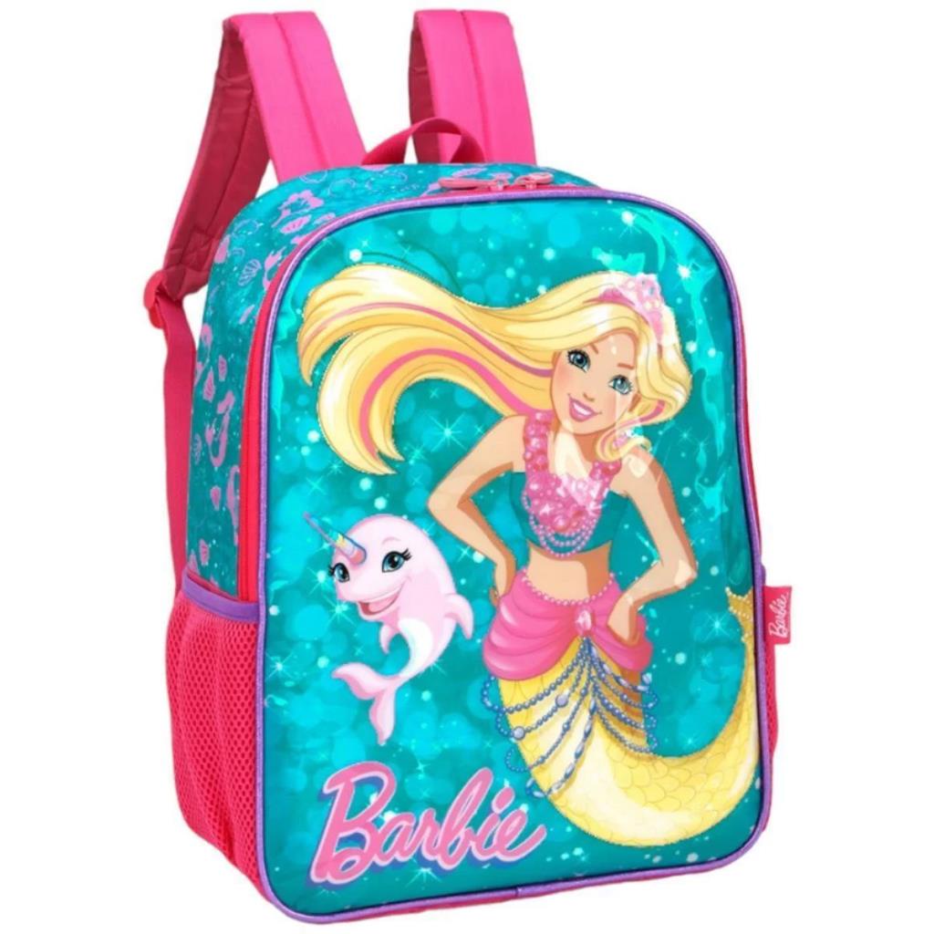 Mochila Costa Infantil Escolar Menina Barbie Sereia Luxcel | Shopee Brasil