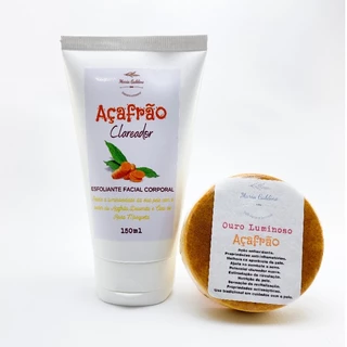 Esfoliante de Açafrão Foliculite, Clareamento, Trata Acne, Espinhas