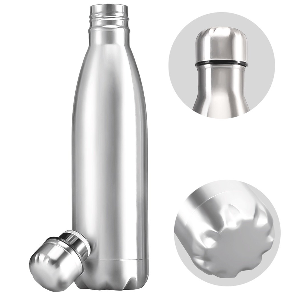 Garrafa Térmica Inox Água Gelada Vedação Suco Café Resistente Para Viagem 500ml