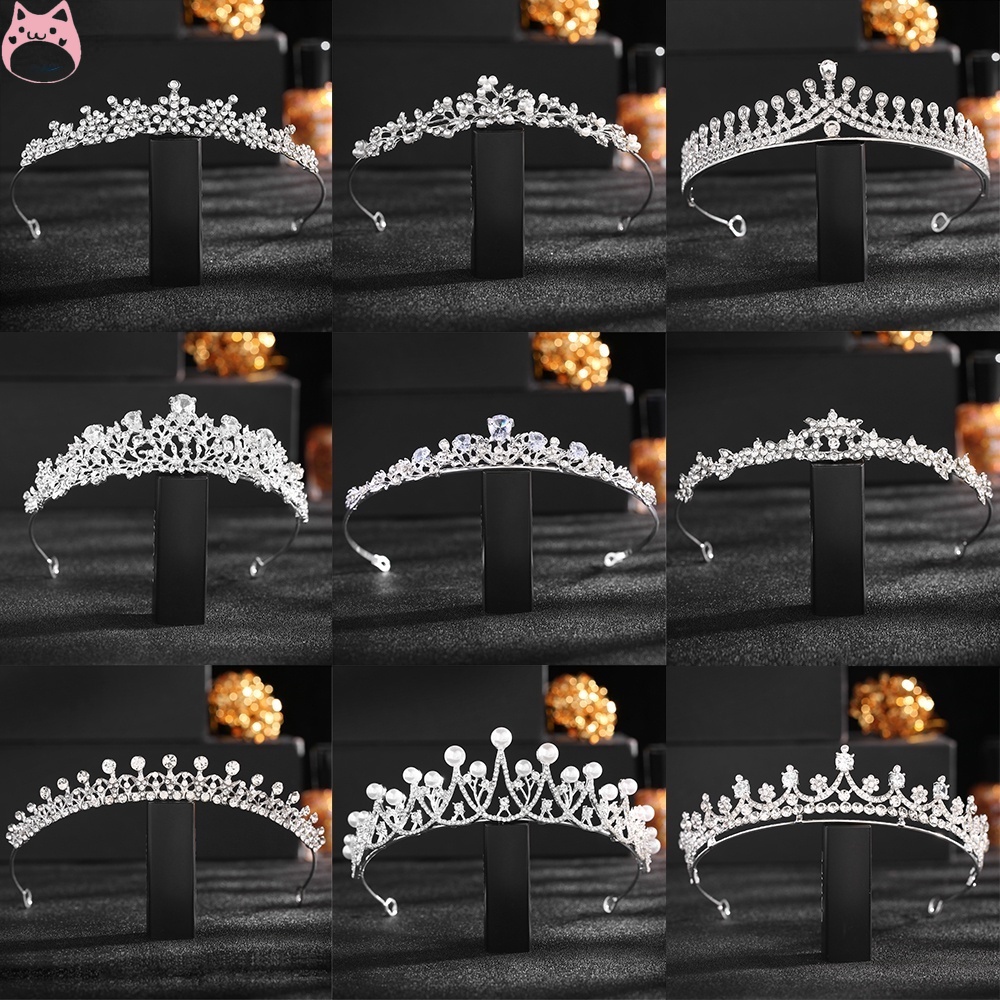 Tiara De Noiva Da Coroa De Cristal Fita De Cabeça Casamento HGF