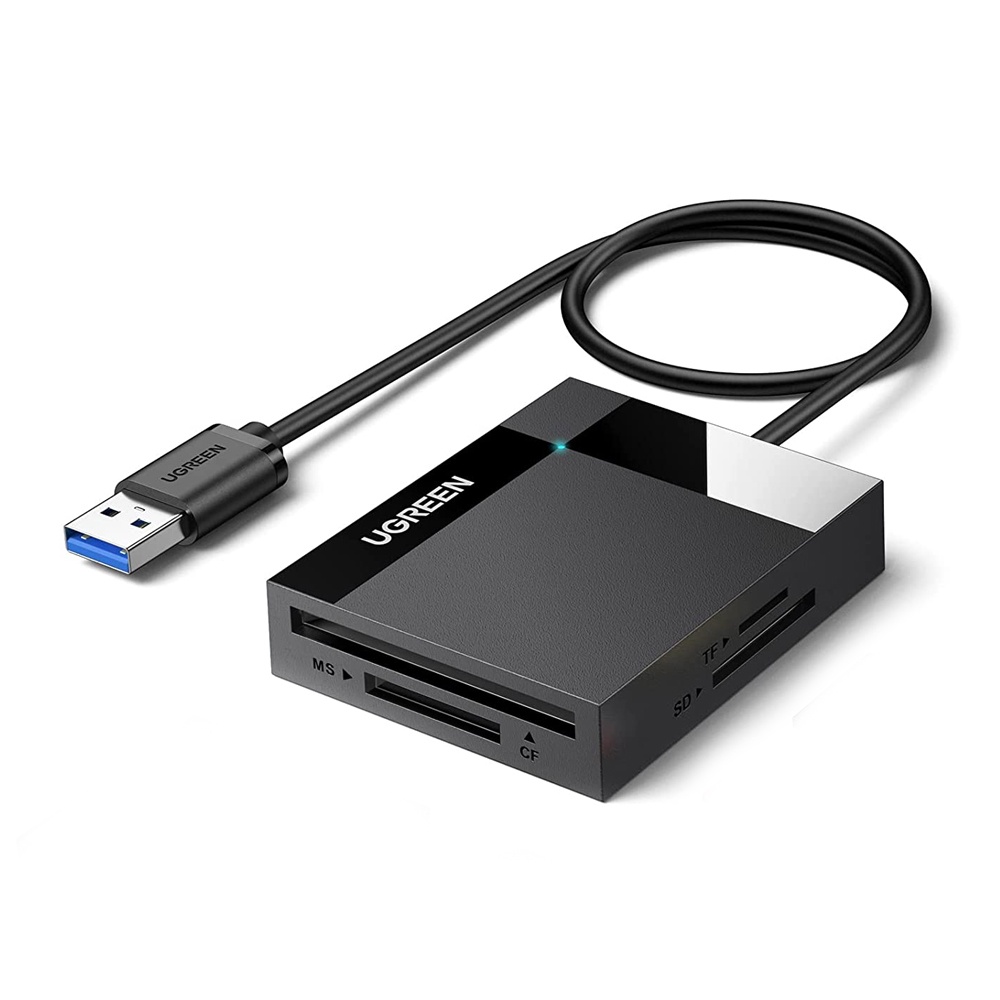 Leitor de Cartão Memória Ugreen pra Usb 3.0 Externo Portátil