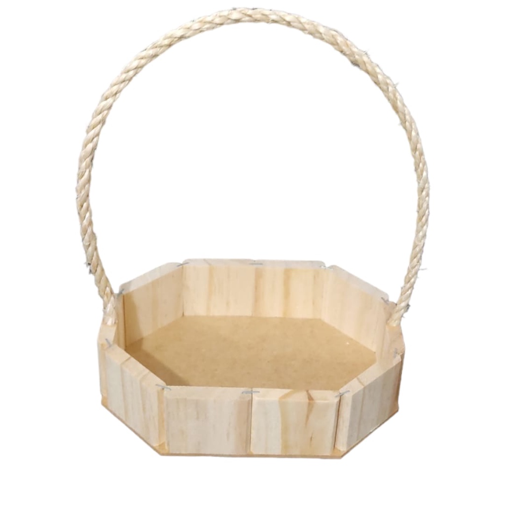 KIT DE 09 CESTAS OVAL M MADEIRA DE PINUS