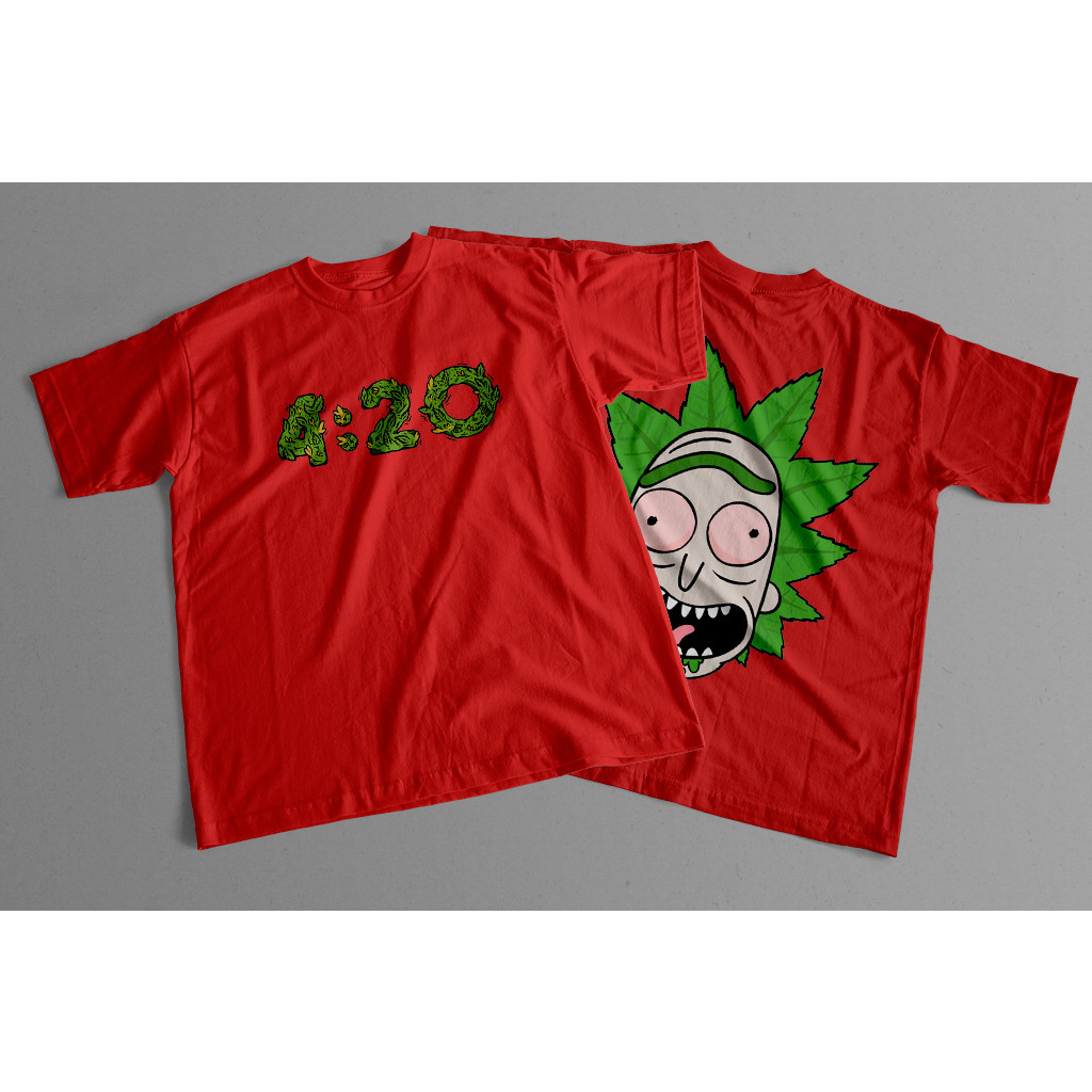 Camiseta Rick And Morty 4:20 Rick Camisa Streetwear Algodão