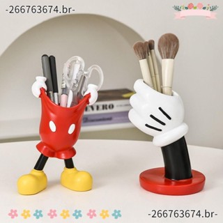 FRAGRANT Flower Vaso , Mickey Modern Pen Container , Decoração De Mesa Figuras Engraçadas De Anime Em Forma Porta-Escova De Maquiagem Kids