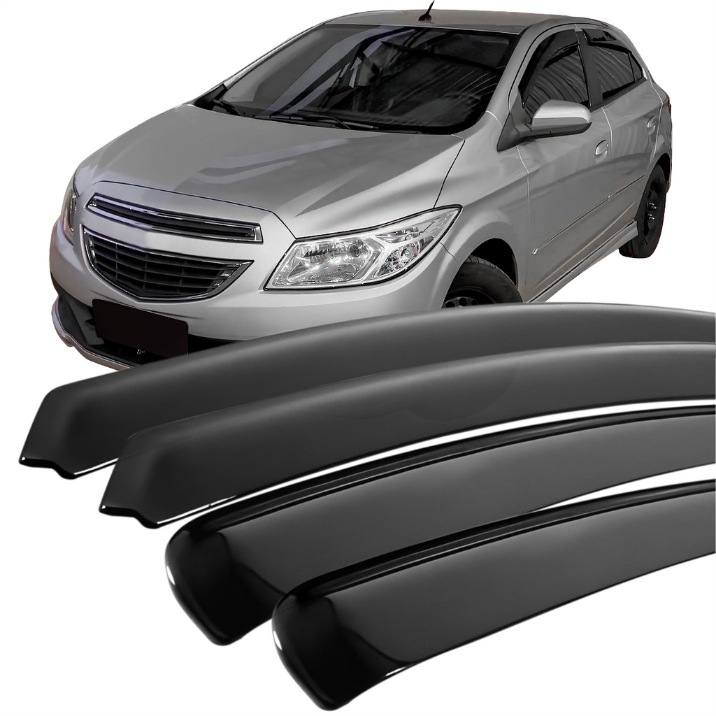 Calha de Chuva Onix Prisma 2012 13 14 15 16 17 18 2019 4 Portas Fume ...