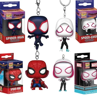Funko Pop Chaveiro Homem Aranha Através Da Boneca Modelo De Figura De Ação-Verso Gwen