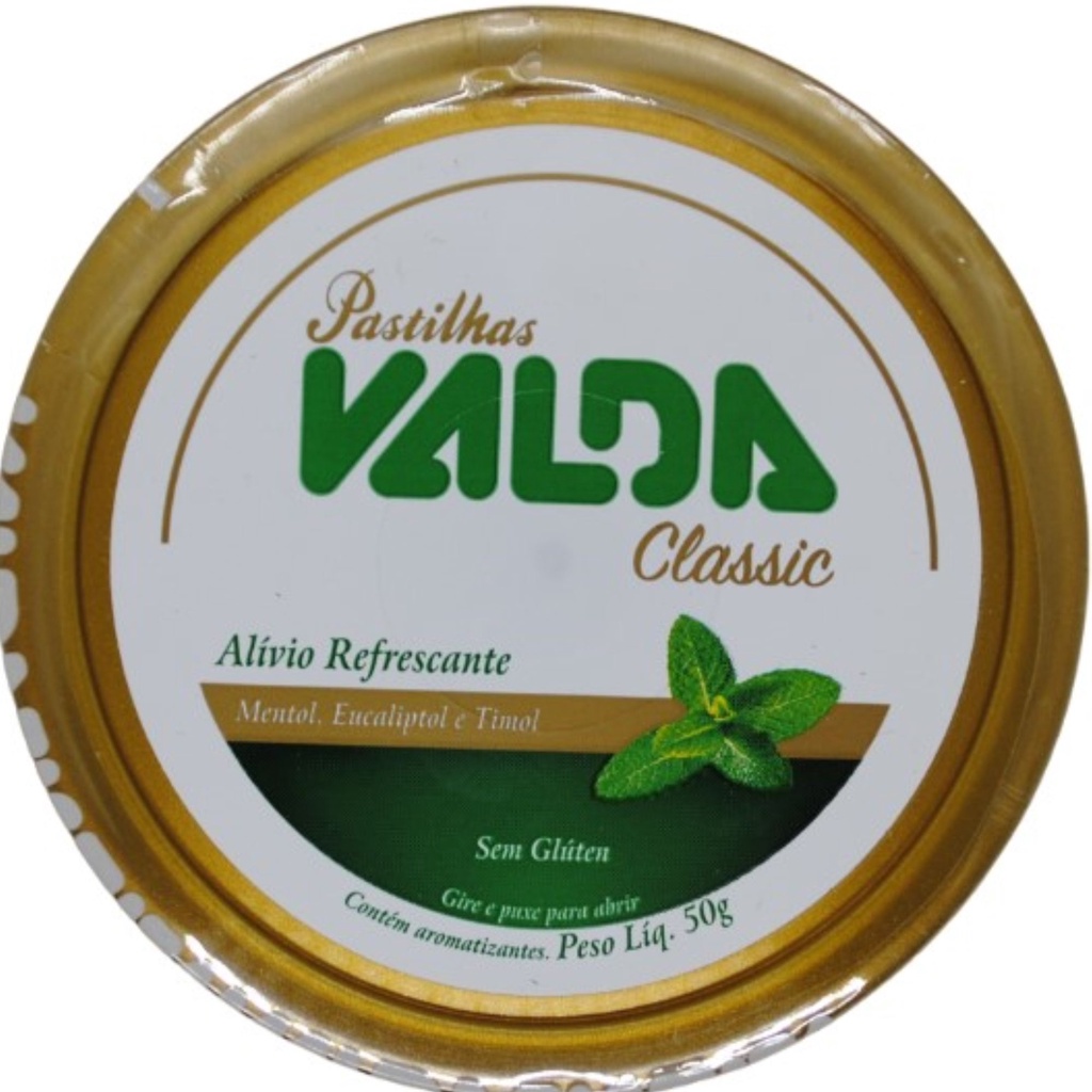 Pastilha Lata Valda Classic 50g