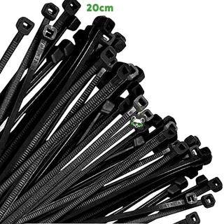 200 uni. Cinta Abraçadeira Enforca Gato Nylon 20cmX3,6mm