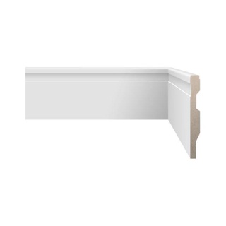 Rodapé Frisado 10x240cm Branco Tech Biancogres
