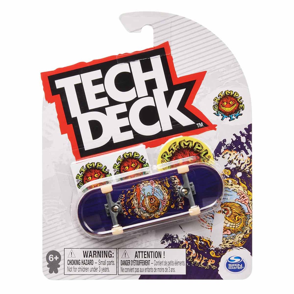 Kit 2 Skate De Dedo Tech Deck Com Obstáculo Cards Brinquedo:Disorder