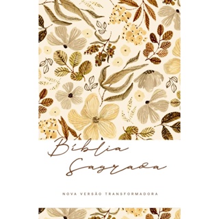 BIBLIA NVT - FLORAL CREME SLIM - MAQUINARIA