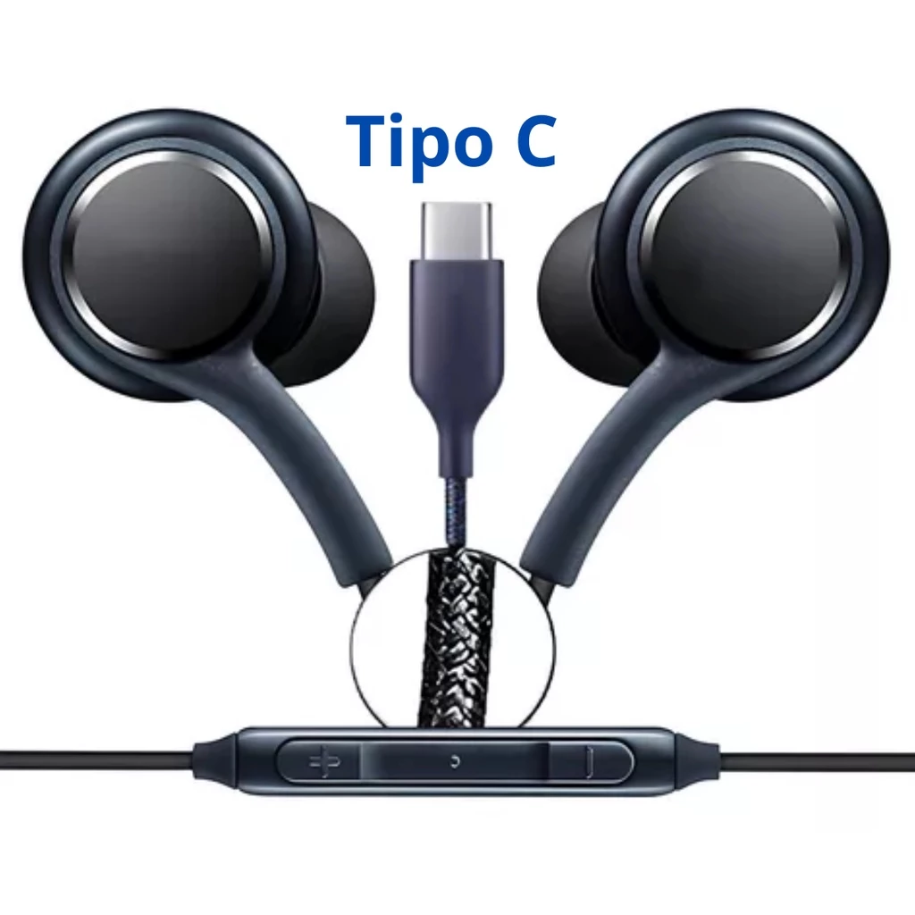 Fone Tipo C Original S20 FE S21 Plus S21+ S22 S23 ultra S24 A53 A54 A55 A73 M53 M54 Poco X6 Pro Fone De Ouvido Tipo C