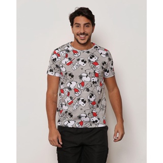 Camiseta Masculina Bob Esponja Gangster Cinza