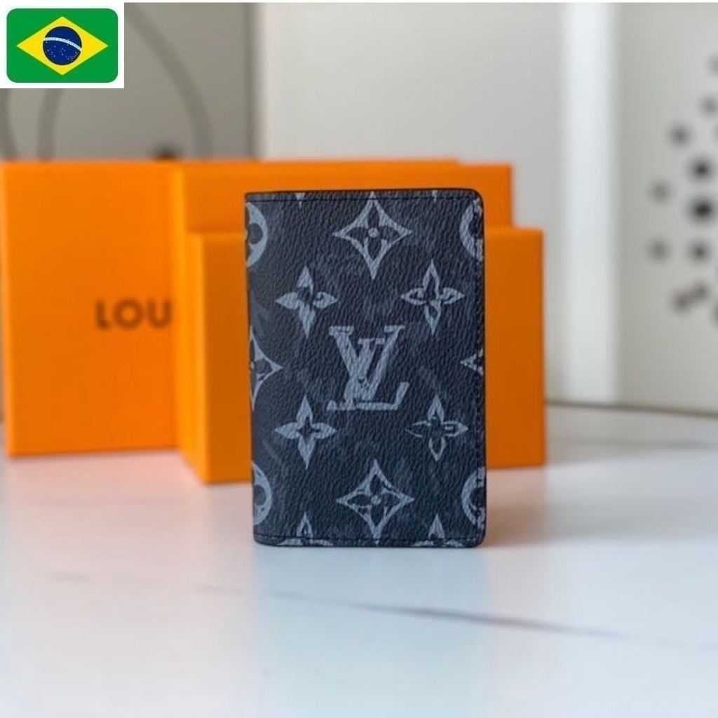 Pronto para enviar 100% original carteira masculina LV Louis