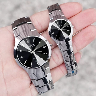 Relógio de Quartzo Automático de Quartzo Feminino Relógio de Aço Tungstênio Cor de Aço Tungstênio Marca Genuína Moda Masculina Calendário Automático de Quartzo Luminoso Relógio de Quartzo Feminino Relógio de Casal Feminino Relógio de Aço Inoxidável à prov