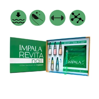 Press Kit Revita Nail 5 Esmalte 3 Passos Necessaire Impala