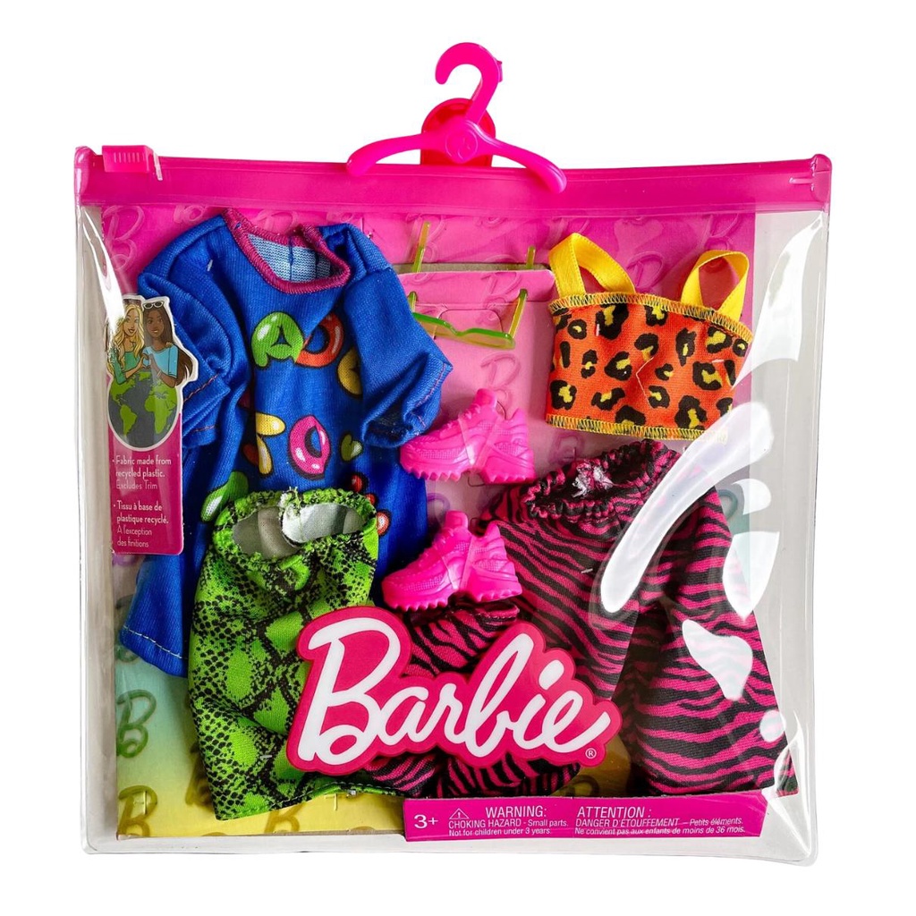 PACOTE ESPECIAL* 05 Roupas Fashion Para Barbie + 10 Pares de Sapatinhos !  por R$149,90