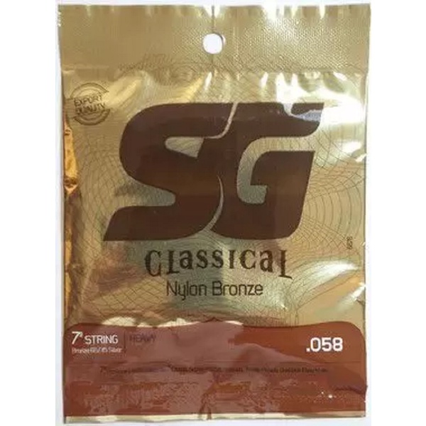 CORDA 7a 058 NYLON BRONZE 65 35/PRATA TENSAO ALTA VIOLAO SG