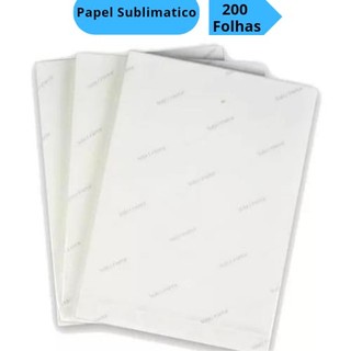 Papel Sublimatico 200 Folhas A4 Profissional 100g Para Sublimação