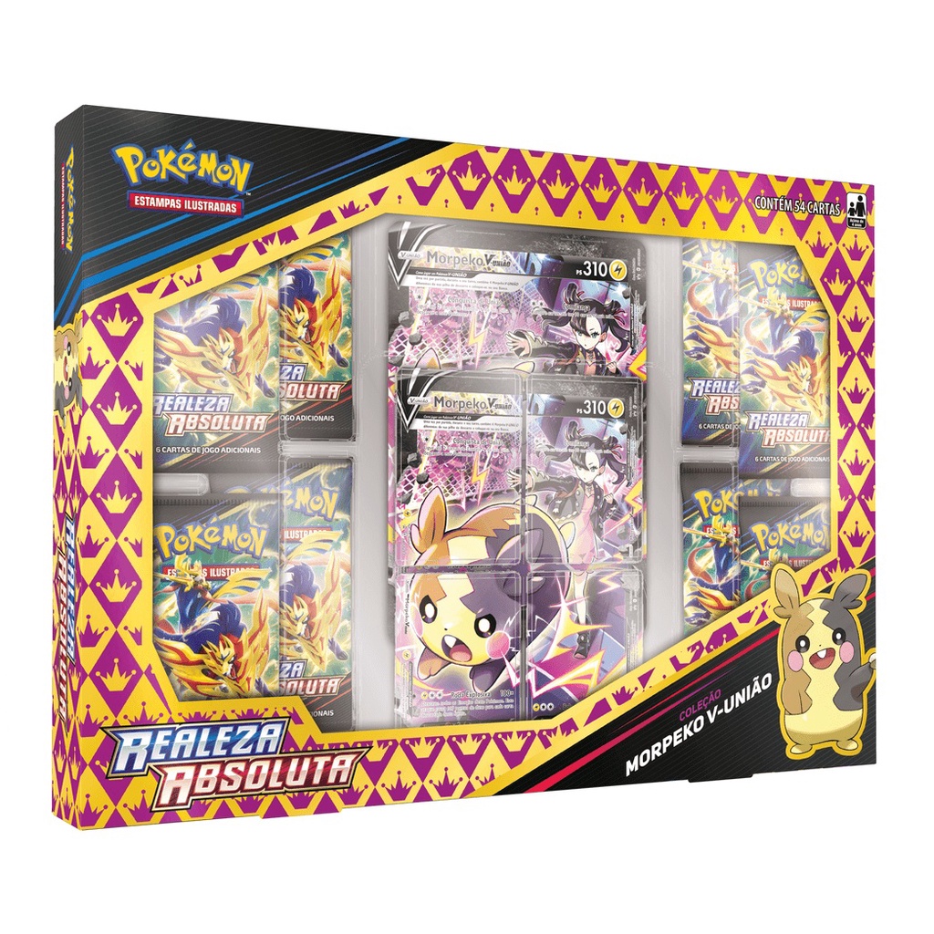 Box Pokemon Realeza Absoluta Coleção Morpeko V-Uniao Copag