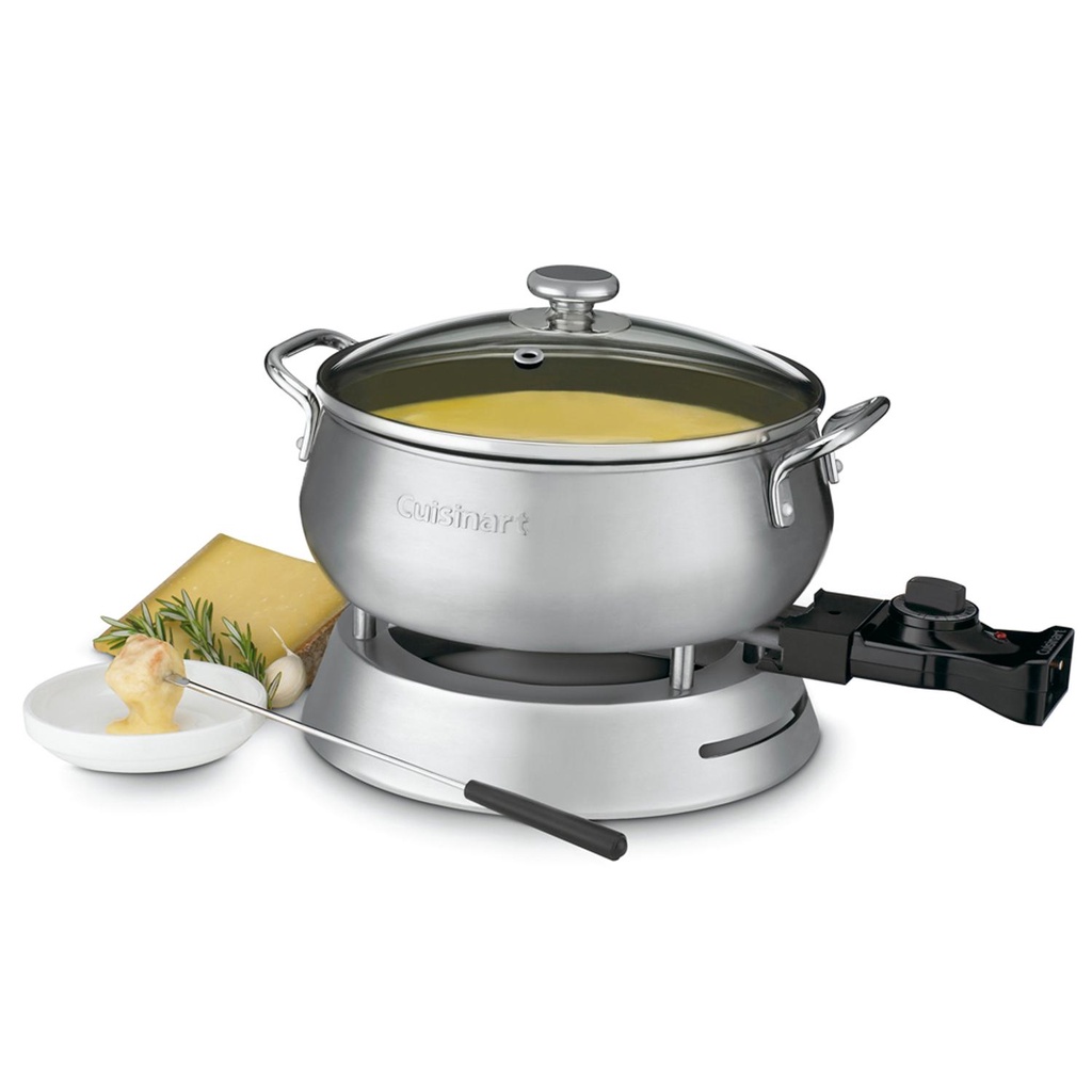 Panela Eletrica Para Fondue Cuisinart Aço Escovado 220v Cfo-50cbbrb