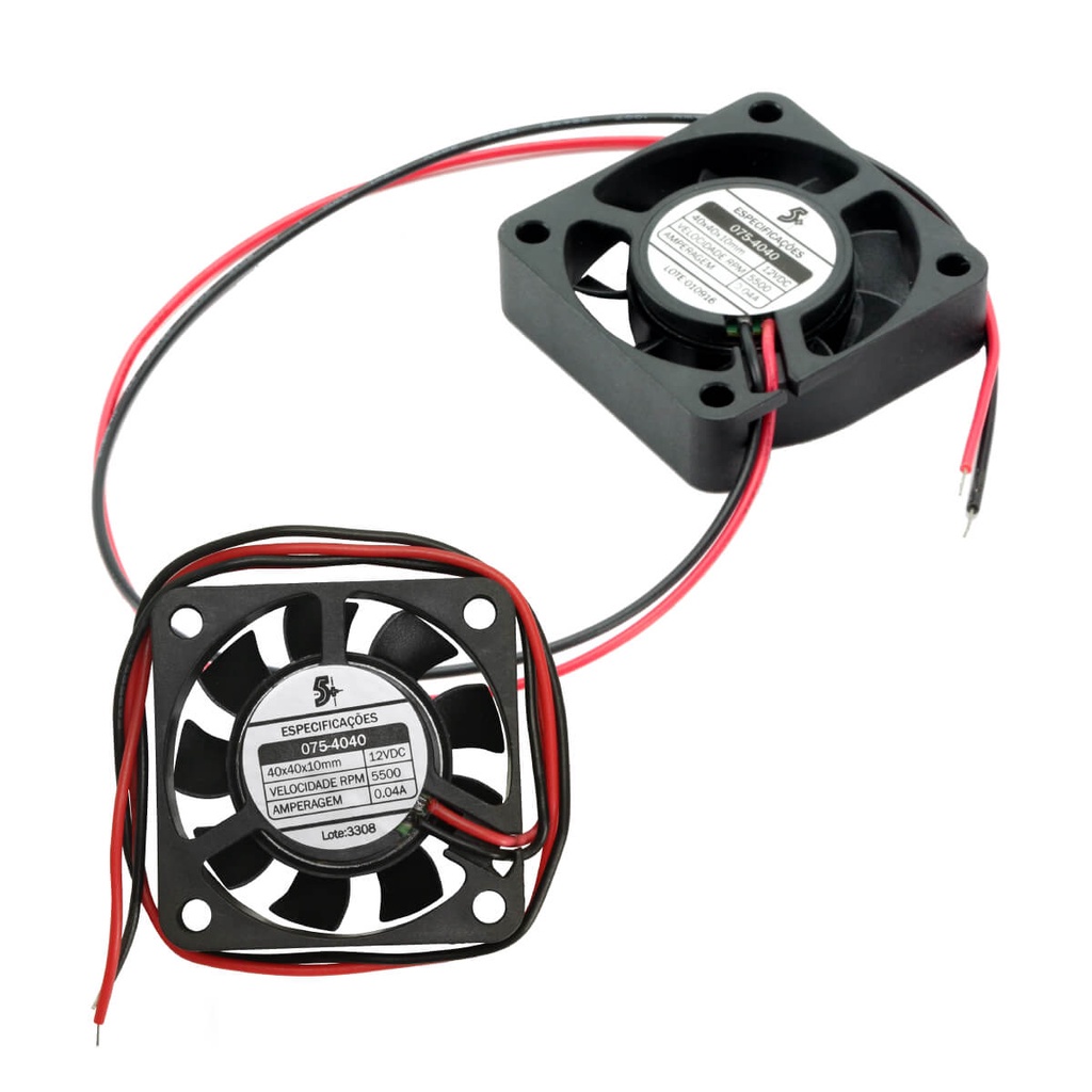 Microventilador Cooler Ventoinha 40x40x10 12 Volts Original