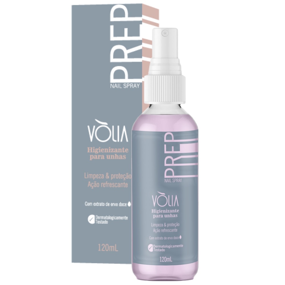 Prep Nail Spray Vòlia Higienizante Para Unhas 120ml