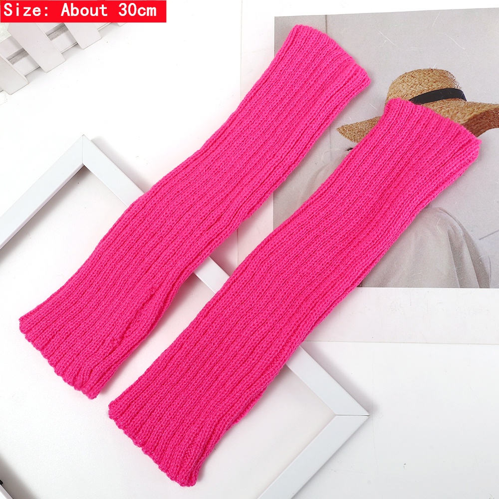 Y2K Mittens De Malha Sem Dedos Mulheres Cosplay Anime Winter Arm