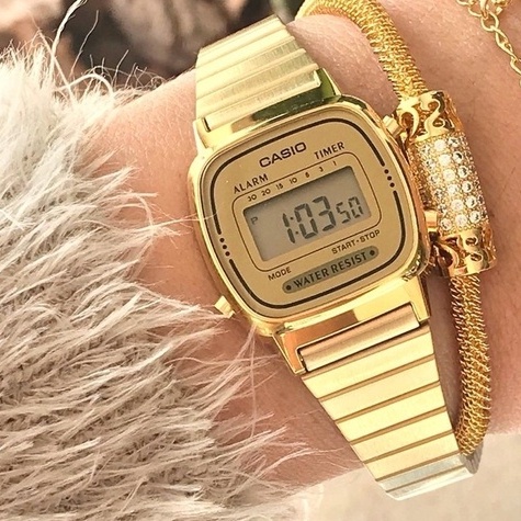 Relógios Feminino Digital CASSIO MINI Vintage LA 670WA-DF, Acompanha a Caixa, Pronta Entrega. FRETE GRÁTIS