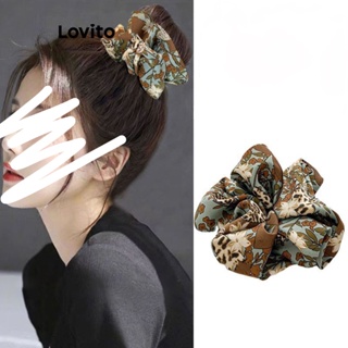 Lovito Elásticos De Cabelo Elegantes Com Flores Florais Francesas Para Mulheres LFA11393
