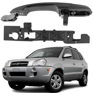Maçaneta Externa Traseira Esquerda Tucson Com Base Suporte 2006 a 2016