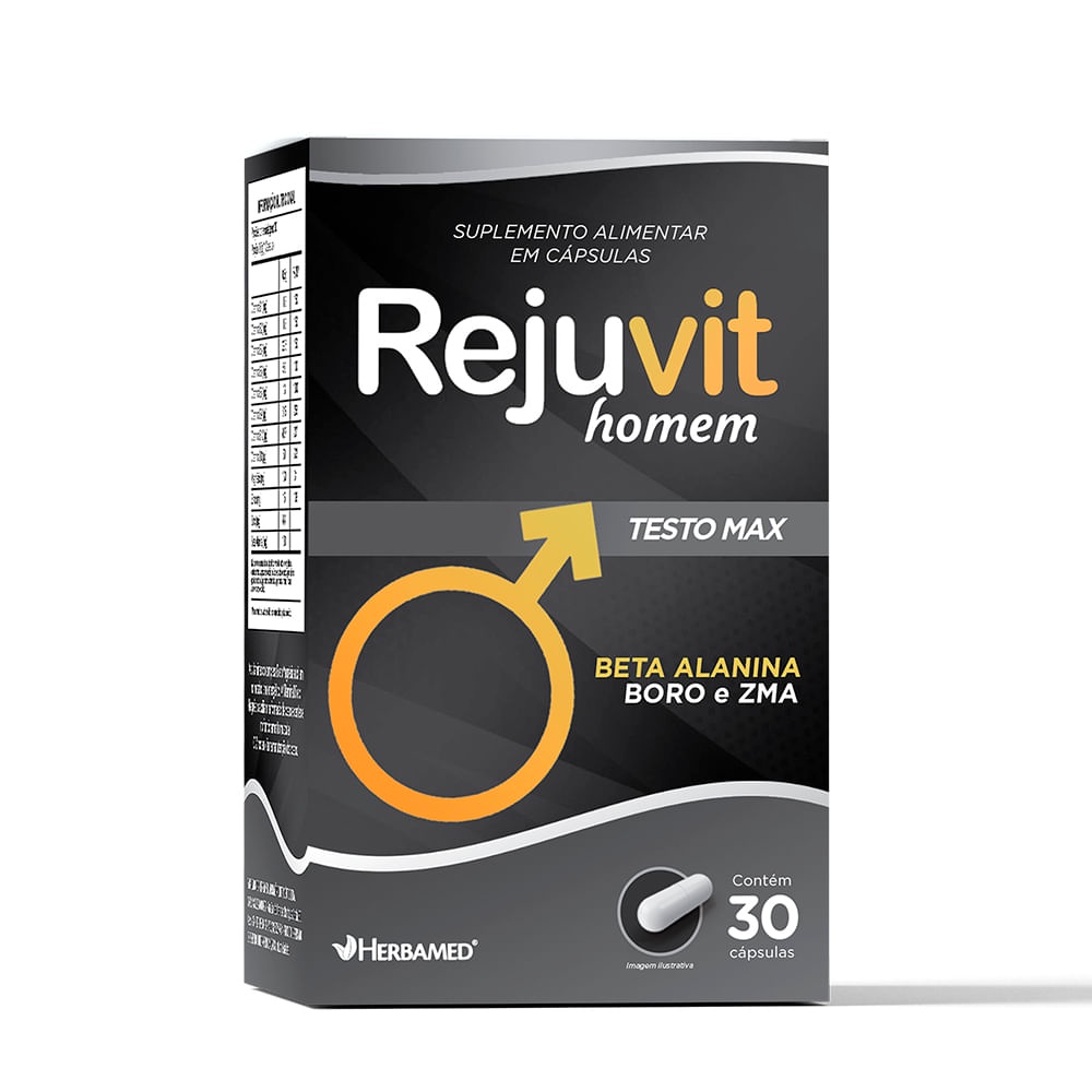 REJUVIT HOMEM TESTO MAX 30 CAPSULAS