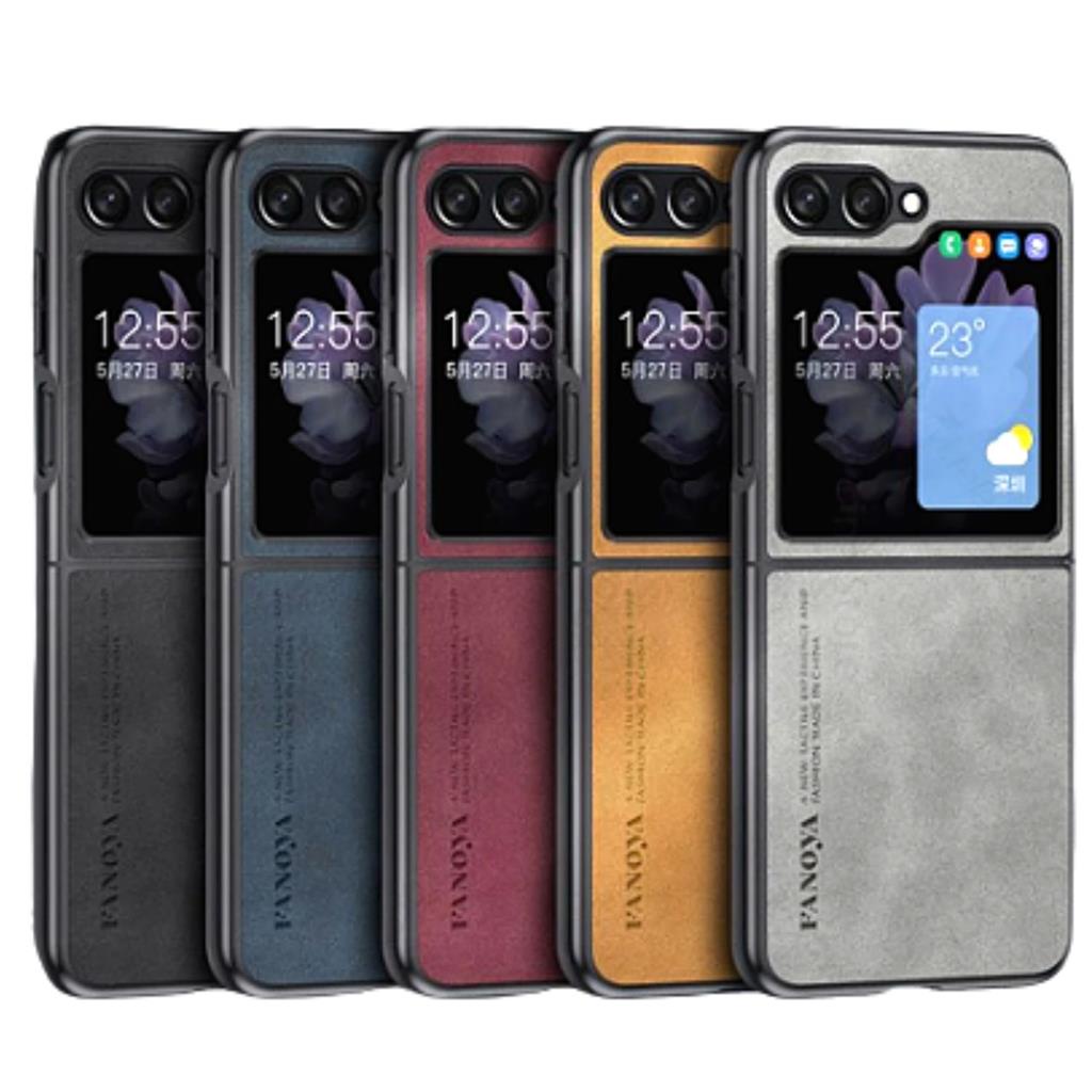 Capinha Capa Case Para Samsung Galaxy Z Flip 5 Couro Premiun