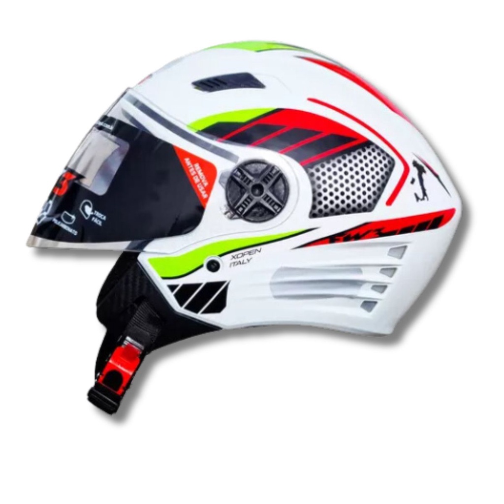 Capacete Moto Aberto New Atomic 788 Elite Estados Unidos Usa Brasil Protork  Personalizado Promoção Lançamento