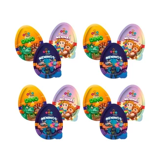 OVO TOYS MISTO - kit com 12 UNIDADES - chocolate napolitano