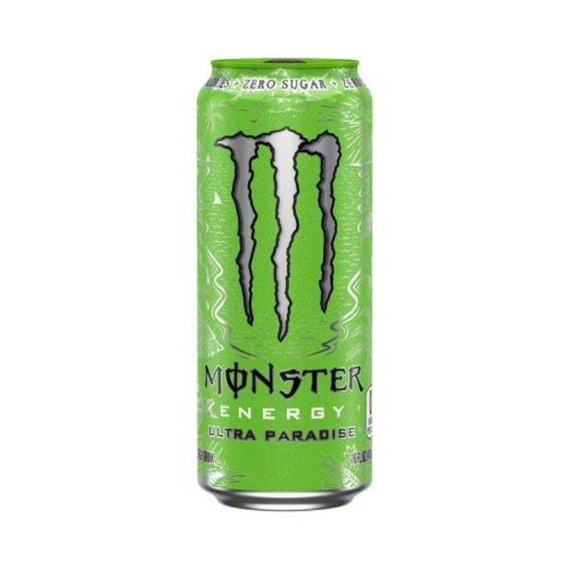 2 lata de energético monster energy 473ml sabor kiwi com maçã verde ...