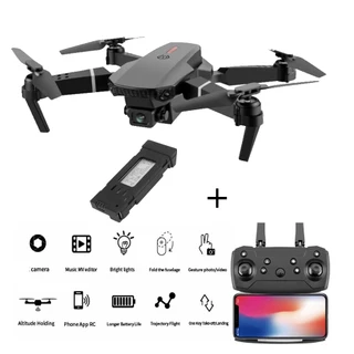 Drone E88 Pro com Câmera HD 2 Baterias Wi-fi Suporte para Celular Bolsa de Viagem Hélice Reserva
