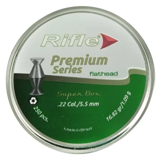 Chumbinho/Munição 5.5mm 250un Rifle Flathead 16.82gr
