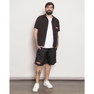 Bermuda Plus Size Masculina Com Elástico Naruto Preta