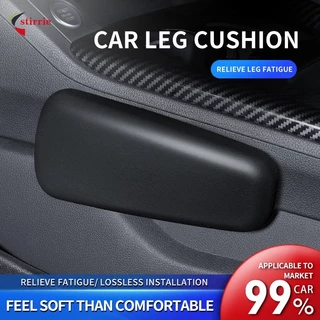 Universal Car Leg Pad Joelheira De Apoio Do Joelho Controle Da Porta Almofada De Couro Macio Para Os Pés Respirável