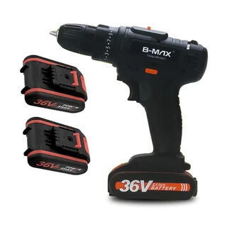 Parafusadeira Furadeira Sem Fio 36v 2 Baterias 340w 1550 Rpm