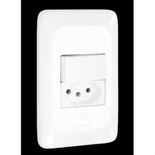 Conjunto Interruptor Pop Simples Tomada 2P T 20A 4x2 Legrand