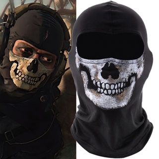 Máscara Ghost Call of duty mw2 Simon Riley acompanha capuz gorro