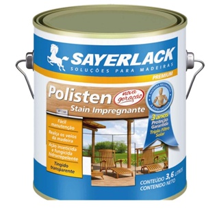 Verniz Sayerlack Polisten Stain Impregnante Mogno Inglês 3,6 Litros