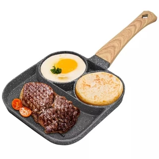 Frigideira Multifuncional Ovos/Hambúrguer Panela Antiaderente Com Alça