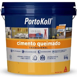 Cimento Queimado Damasco Bd5Kg Portokoll